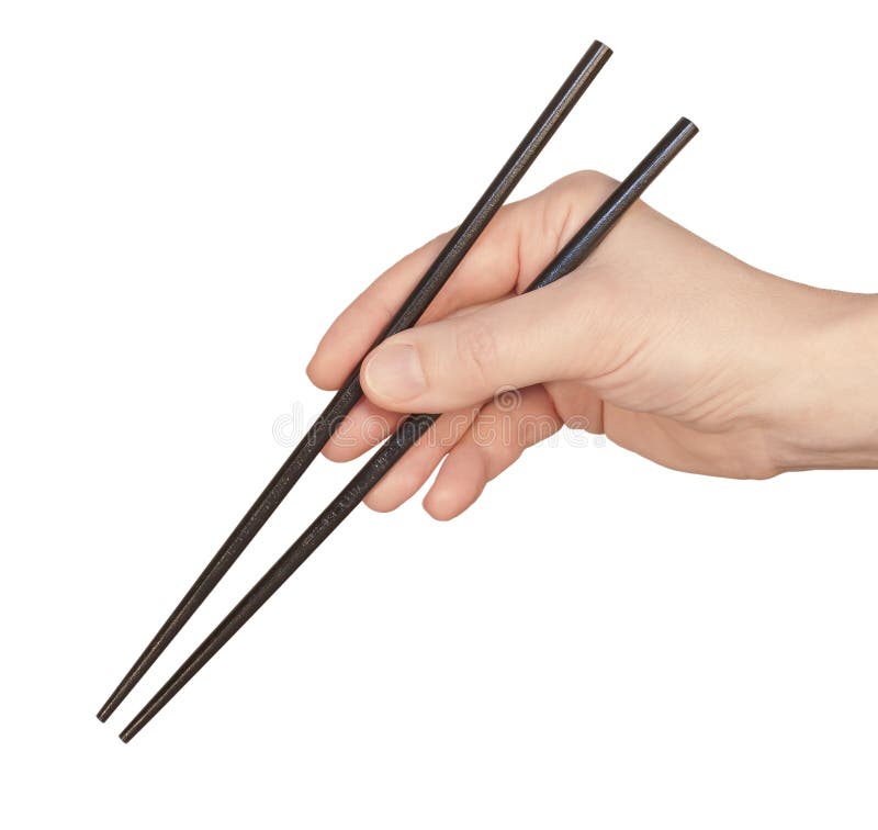 Hand with chopsticks