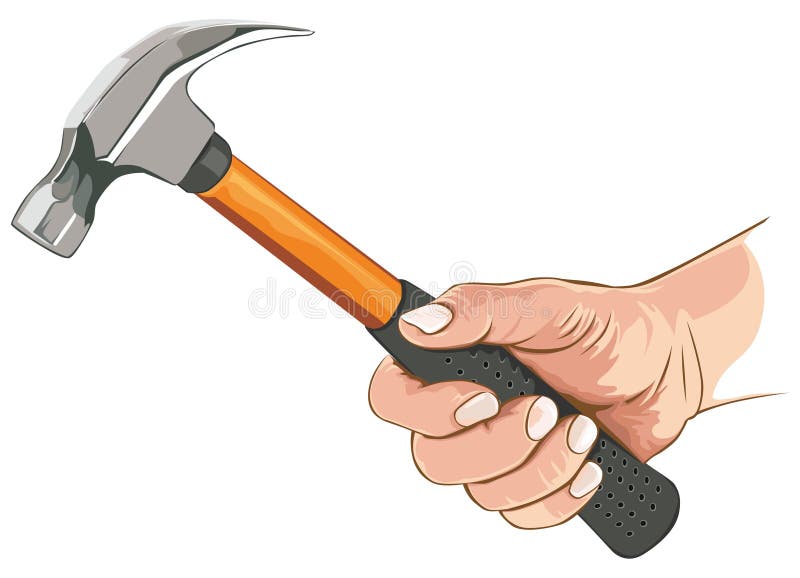 Hand with claw hammer