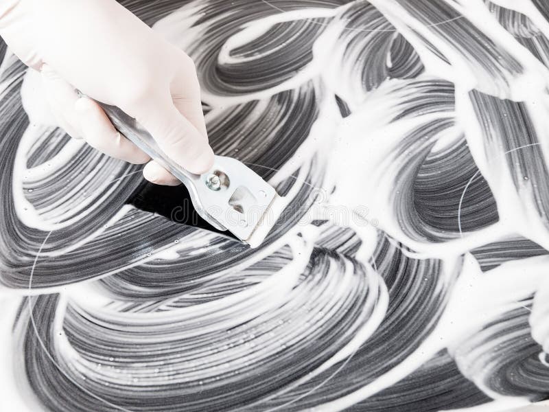 Scraper for Vitroceramic Cooktops Stock Image Image of horizontal