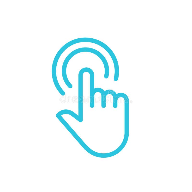 Hand click pointer Icon, from blue icon set
