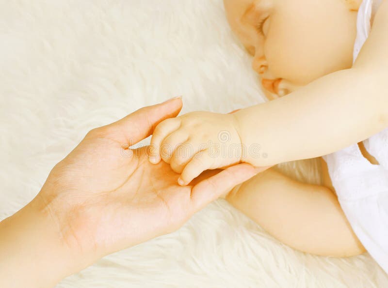Hand closeup sleep baby royalty free stock photos Hand closeup sleep baby royalty free stock photos