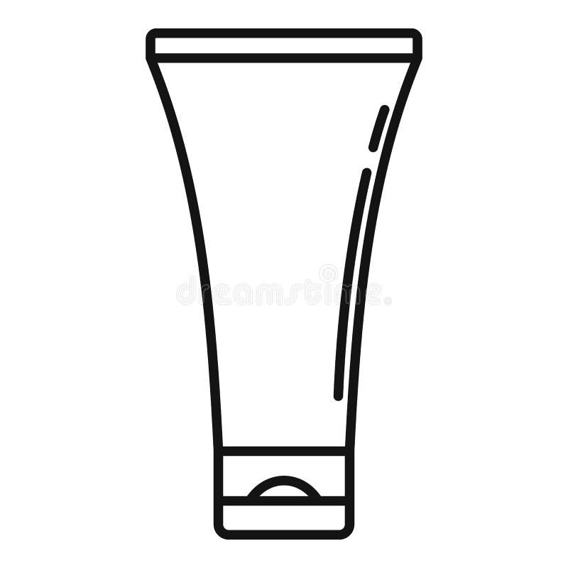 Hand Cream Tube Icon, Outline Style Stock Vector Illustration of