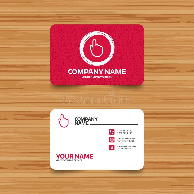 Hand cursor sign icon. Hand pointer symbol. royalty free illustration