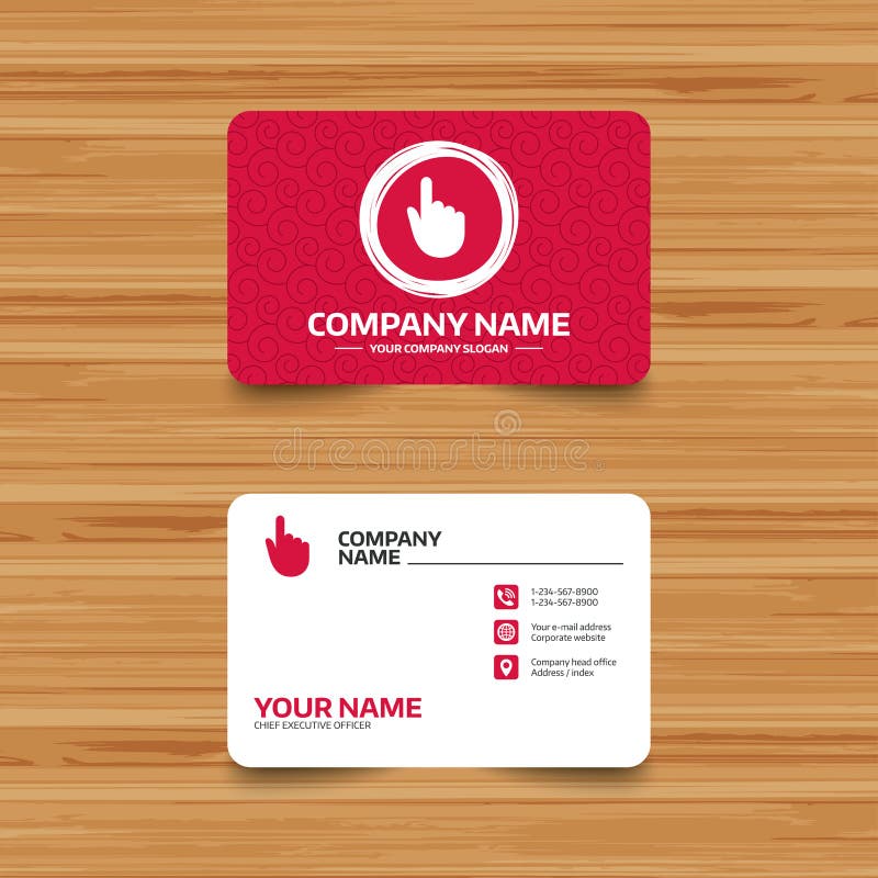 Hand cursor sign icon. Hand pointer symbol. royalty free illustration