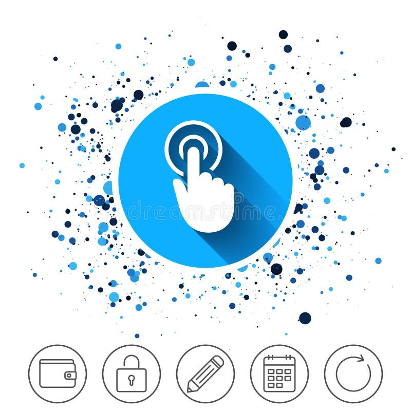 Hand cursor sign icon. Hand pointer symbol. stock illustration
