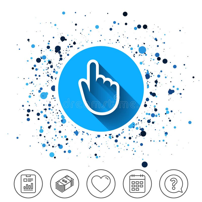 Hand cursor sign icon. Hand pointer symbol. vector illustration