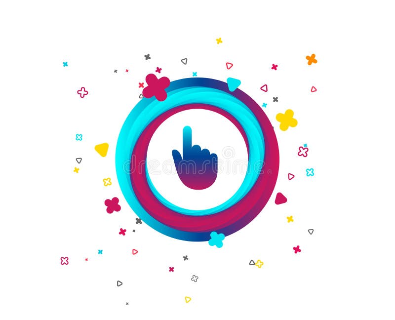 Hand cursor sign icon. Hand pointer symbol. vector illustration