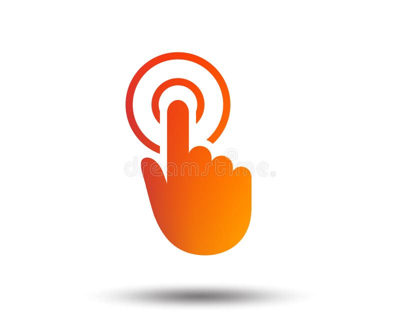 Hand cursor sign icon. Hand pointer symbol. stock illustration