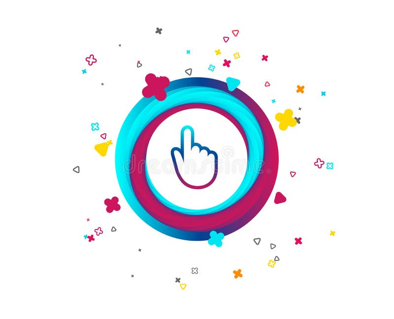 Hand cursor sign icon. Hand pointer symbol. vector illustration