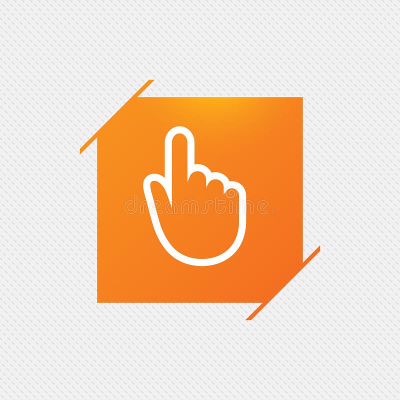 Hand cursor sign icon. Hand pointer symbol. stock illustration