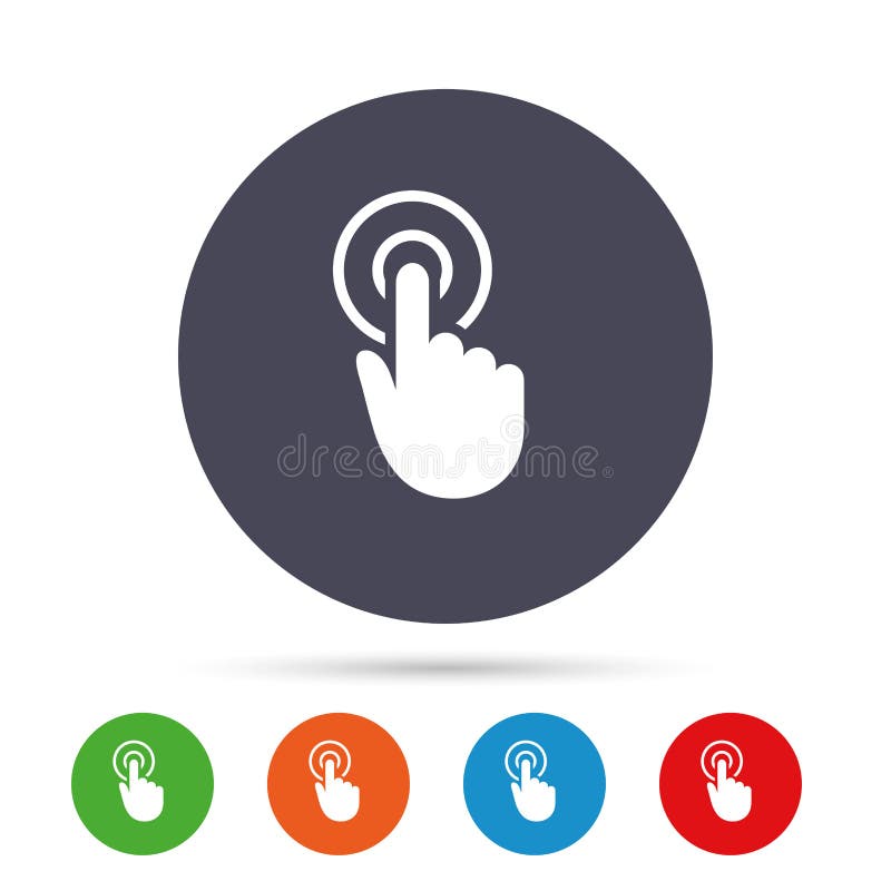 Hand cursor sign icon. Hand pointer symbol. vector illustration
