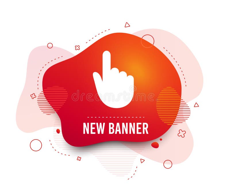 Hand cursor sign icon. Hand pointer symbol. Vector stock illustration