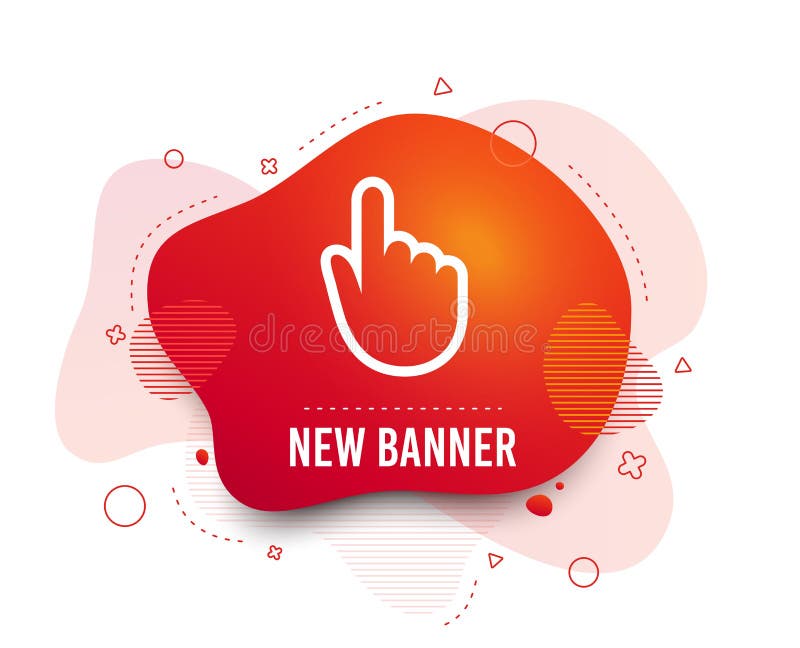 Hand cursor sign icon. Hand pointer symbol. Vector stock illustration