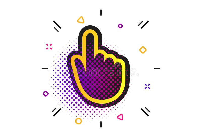 Hand cursor sign icon. Hand pointer symbol. Vector royalty free illustration
