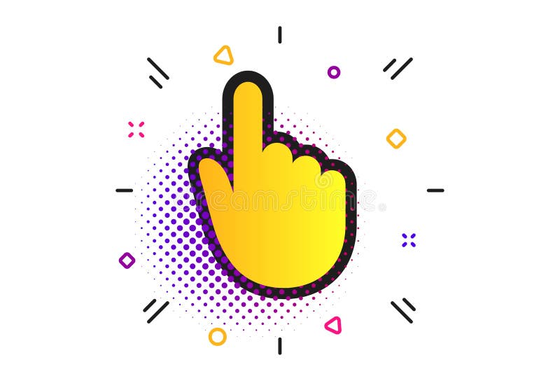 Hand cursor sign icon. Hand pointer symbol. Vector vector illustration
