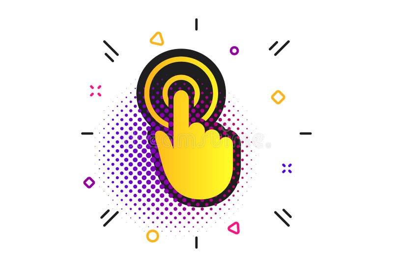 Hand cursor sign icon. Hand pointer symbol. Vector royalty free illustration