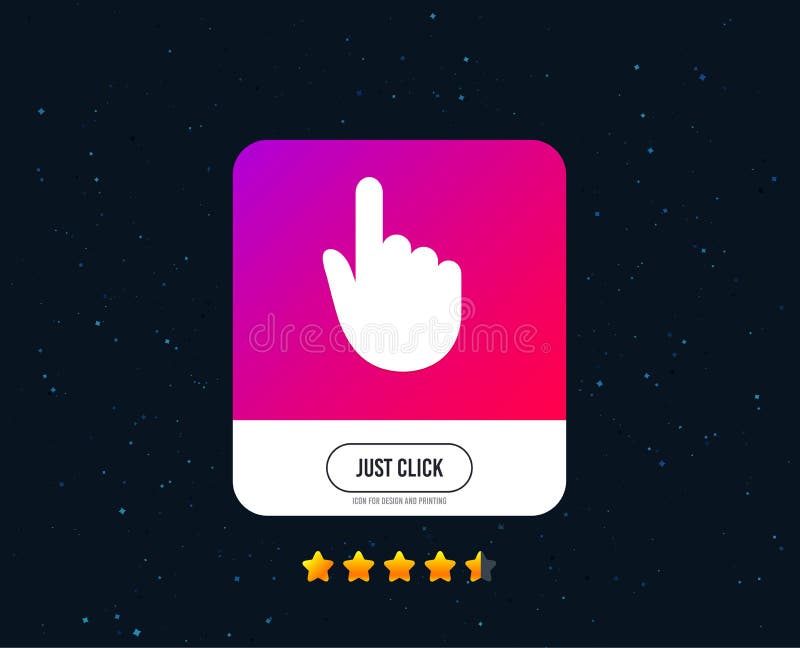 Hand cursor sign icon. Hand pointer symbol. Vector royalty free illustration