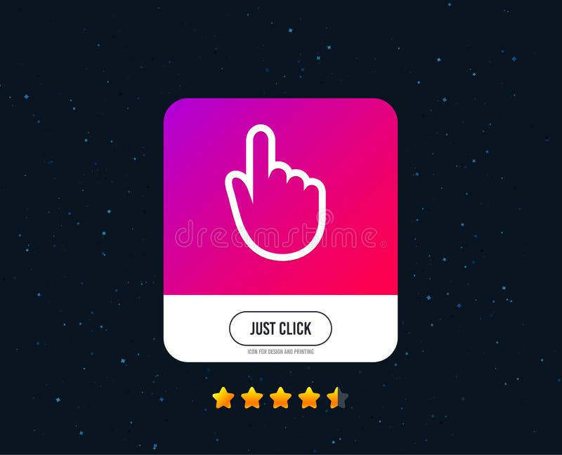 Hand cursor sign icon. Hand pointer symbol. Vector stock illustration