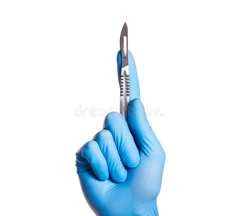 Hand des Chirurgen