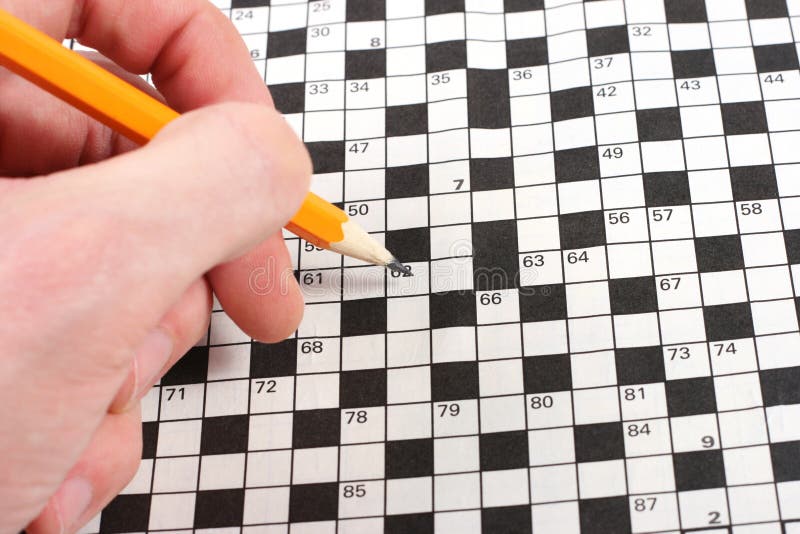Crossword Puzzle stock image. Image of thinking, puzzles 1636675