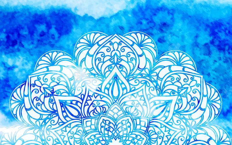 Hand dragen dekorativ mandala vektor illustrationer Hand dragen dekorativ mandala vektor illustrationer