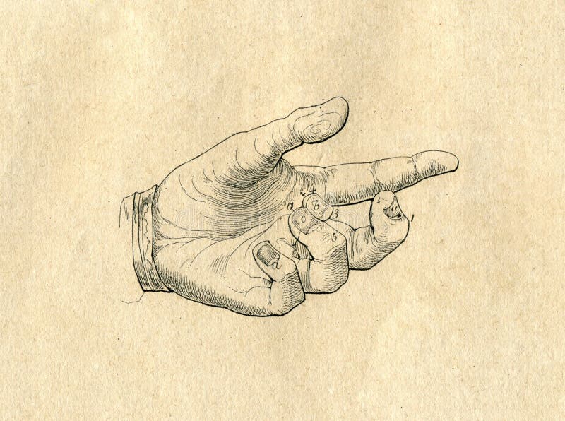 Hand dragen inristad illustration för handtappning teckning vektor illustrationer Hand dragen inristad illustration för handtappning teckning vektor illustrationer