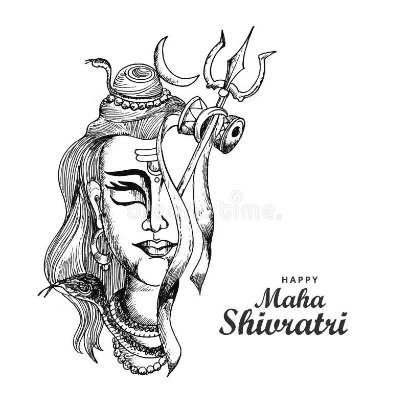 How to draw Lord Shiva drawing step by step / mahashivratri special drawing  - YouTube
