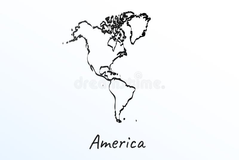Usa Map Outline Sketch