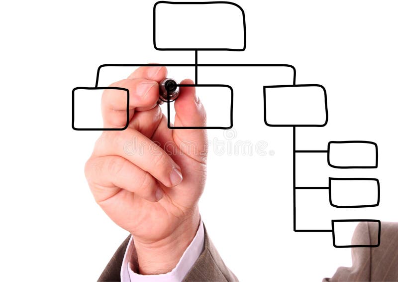 Hand drawing an chart royalty free stock image