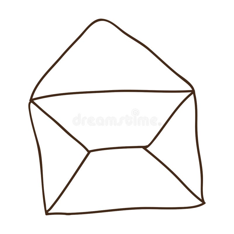 Envelope And Letter Symbol Drawing Stock Illustration  Download Image Now   Letter  Document Sketch Envelope  iStock