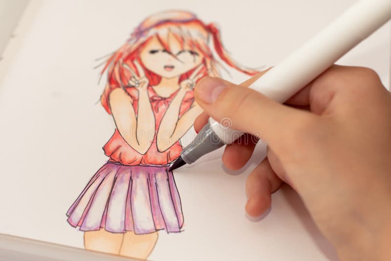 1,847 Anime Drawing Stock Photos - Free & Royalty-Free Stock Photos from  Dreamstime