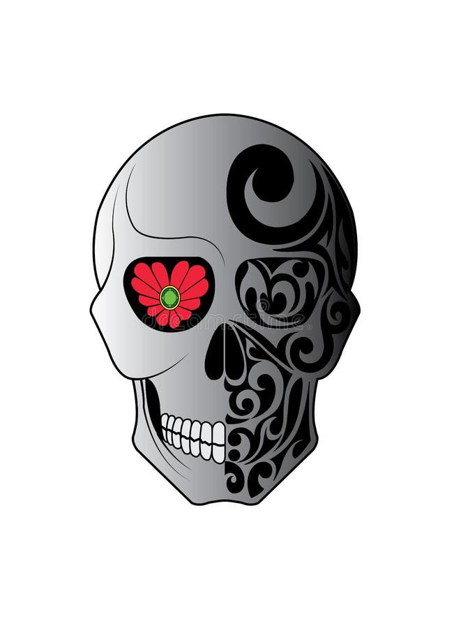 Art Design Graphic Mix Skull Tattoo. Stock Vector - Illustration of cartoon, evil: 159929538 Art Design Graphic Mix Skull Tattoo. Stock Vector - Illustration of cartoon, evil: 159929538