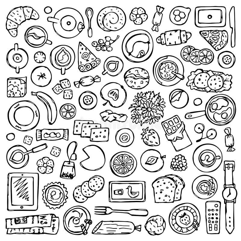 breakfast coloring stock illustrations – 1995 breakfast