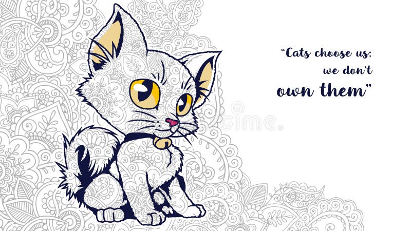 Cats Adult Coloring Book Stock Illustrations – 690 Cats Adult Coloring Book  Stock Illustrations, Vectors & Clipart - Dreamstime