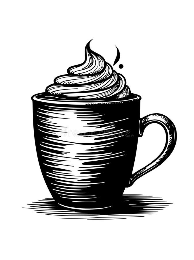 Hand - drawn coffee mug vector illustration