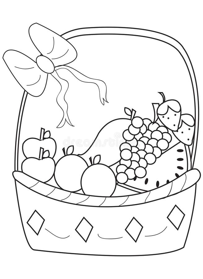 How to Draw a Cute Fruit Basket, Easy Drawings - YouTube