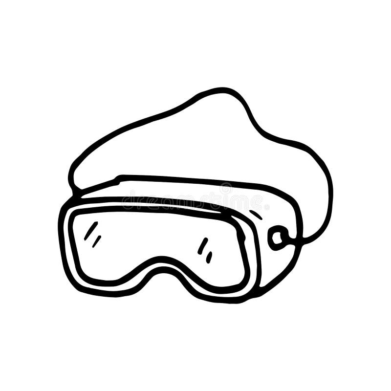 Coloring Image Of Goggles From An Aviation Game Outline Sketch Drawing  Vector, Wing Drawing, Ring Drawing, Color Drawing PNG and Vector with  Transparent Background for Free Download