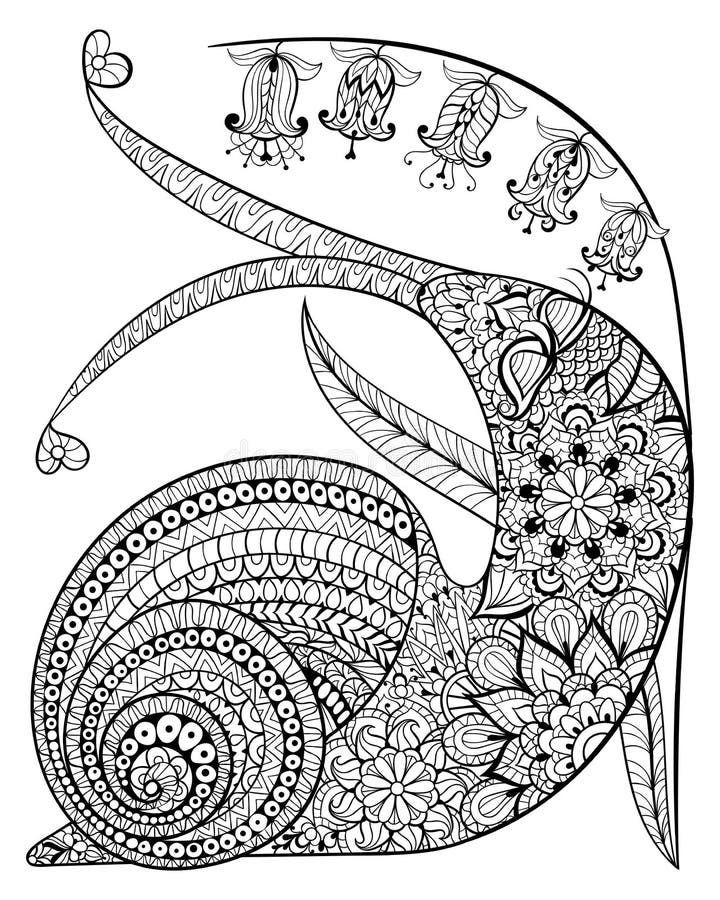 Decorative Owl on a Flowering Branch Coloring Book for Adults. Hand Drawn  Decorative Owl for the Anti Stress Coloring Page Stock Vector -  Illustration of abstract, drawn: 116211446