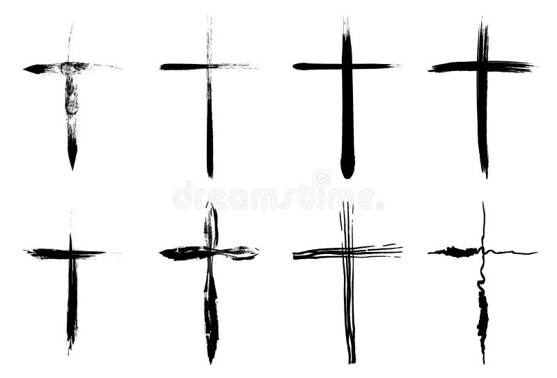 Crosses illustration set stock vector. Illustration of grapevine - 35551219