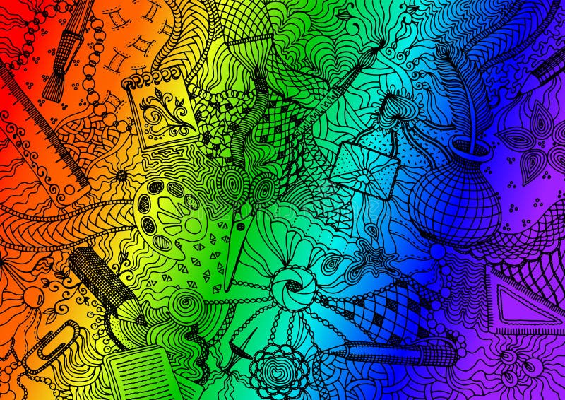 Hand Drawn Doodle Backdrop Pattern with Numerous Different School and Office Items Stock Image - Image of office, dots: 143995621 Hand Drawn Doodle Backdrop Pattern with Numerous Different School and Office Items Stock Image - Image of office, dots: 143995621
