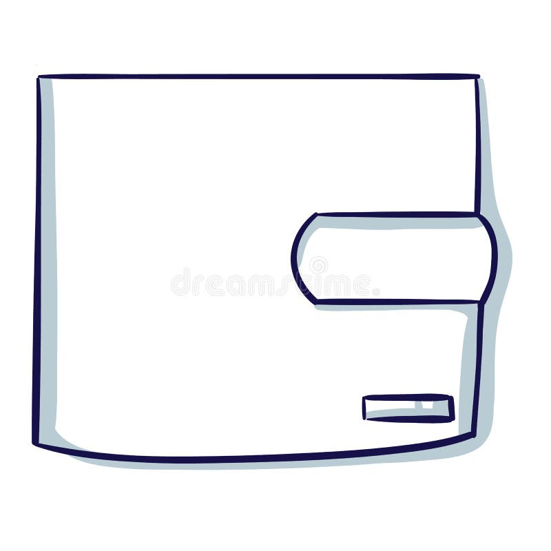 Wallet Isolated on the White Background. Stock Vector - Illustration of ...