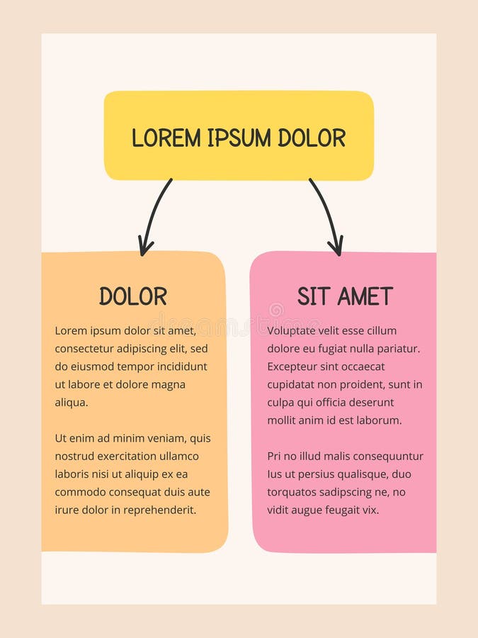 Hand Drawn Flow Chart vector illustration