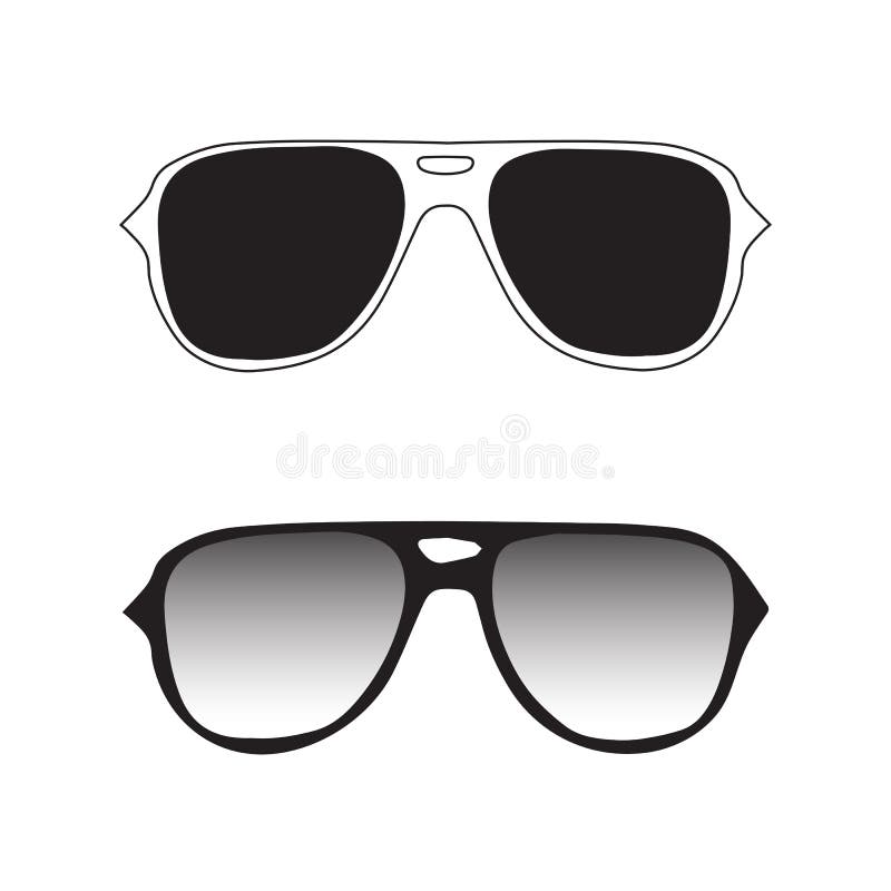 Hand Drawn Glasses Outline Set. Stock Vector - Illustration of face ...