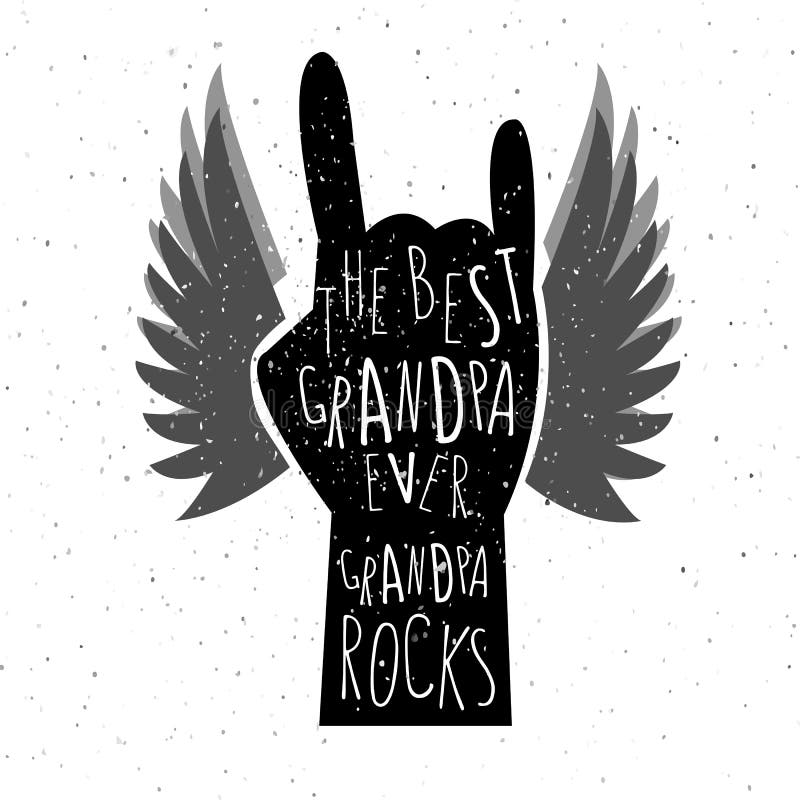 Download Hand Drawn Grandparents Day Poster. Stock Vector - Image ...