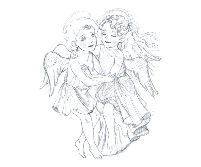 baby angel pencil drawings