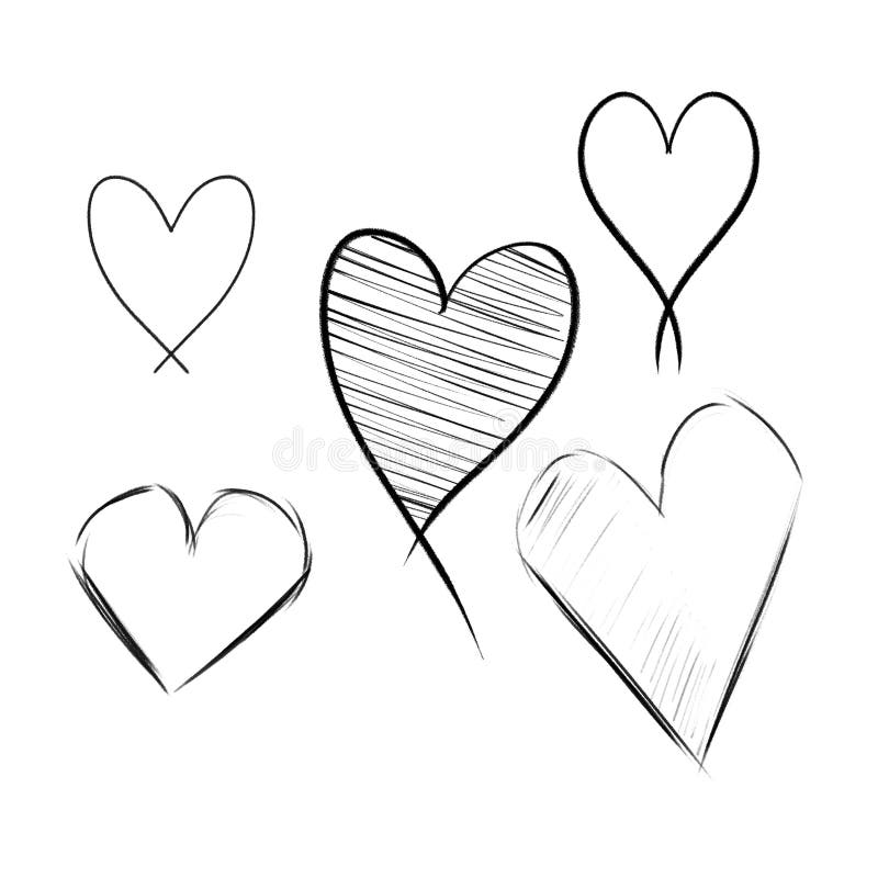 Hand drawn heart stock illustration Hand drawn heart stock illustration