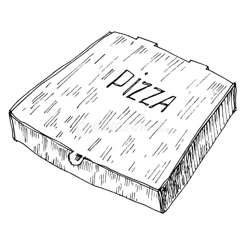 How to Draw a Pizza Box - HelloArtsy