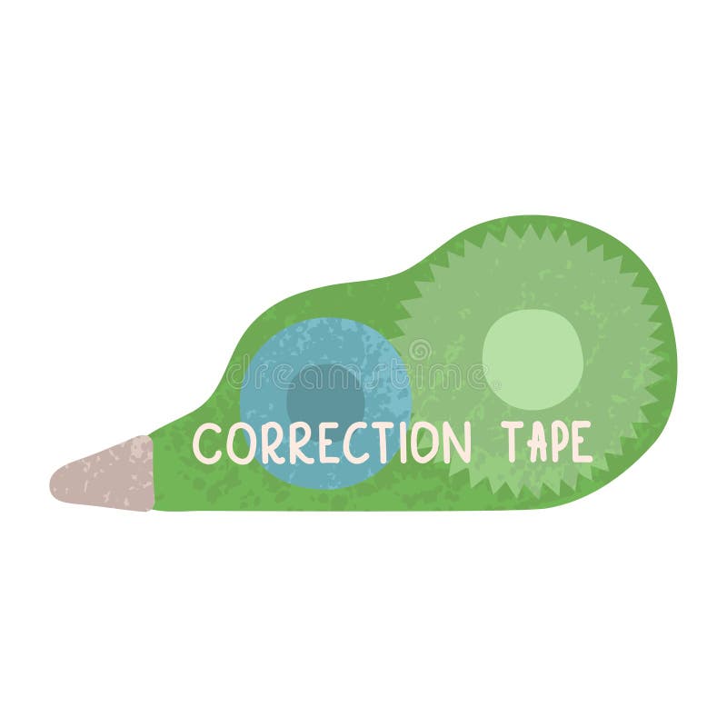 Correction Tape On A White Background Correction Roller Stock