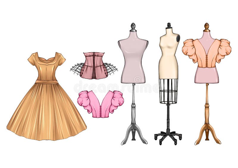Retro Clothing Mannequin Stock Illustration - Download Image Now - Icon  Symbol, Mannequin, Elegance - iStock