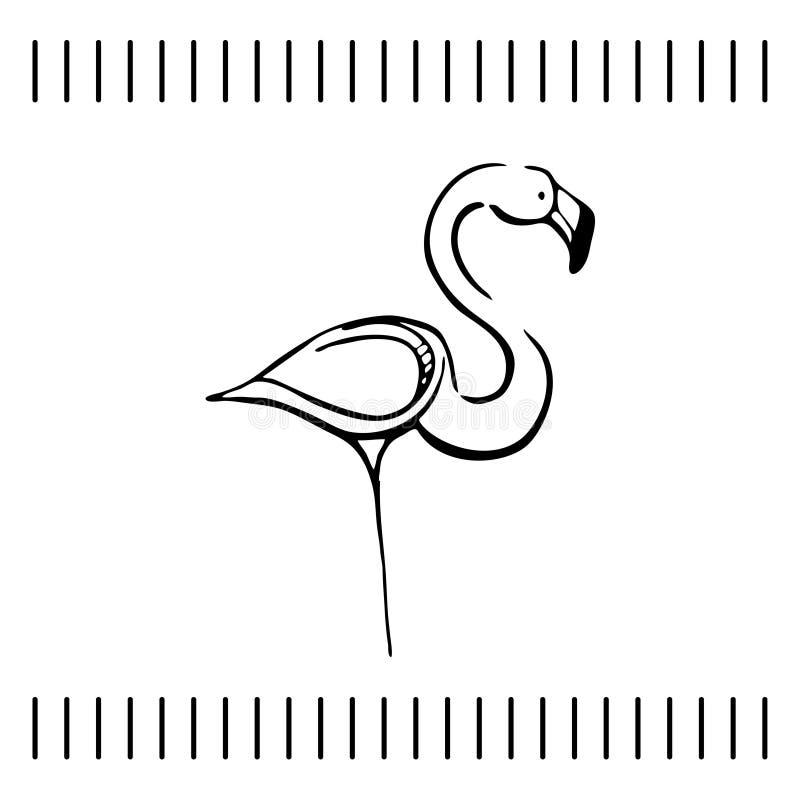 black and white flamingo skelaton black and white flamingo skelaton